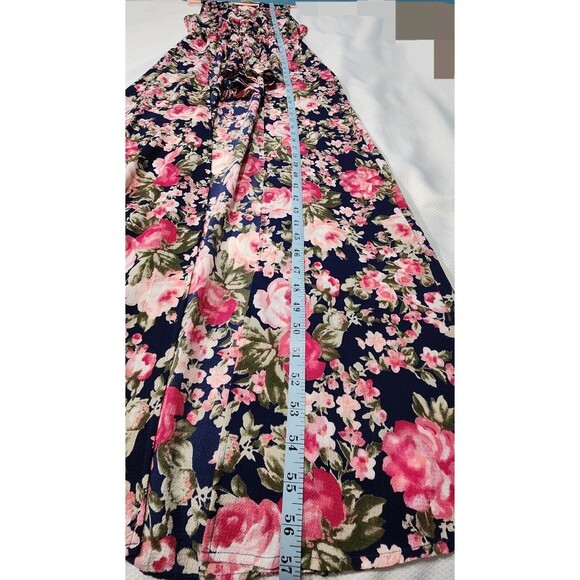 KTOO Women Maxi Dress Over Shorts Floral Size Large Lightweight Romper. New - Picture 4 of 12